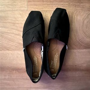 Toms Alpargata Black Heritage Canvas flats